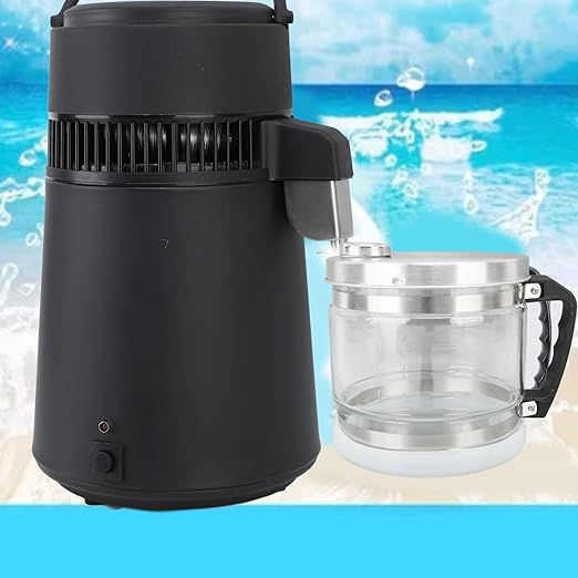 Water Glass Carafe for Distiller, 4L Distiller Water Container Replacement Glass Collection Bottle Compatible with Counter Top Water Distiller Filter