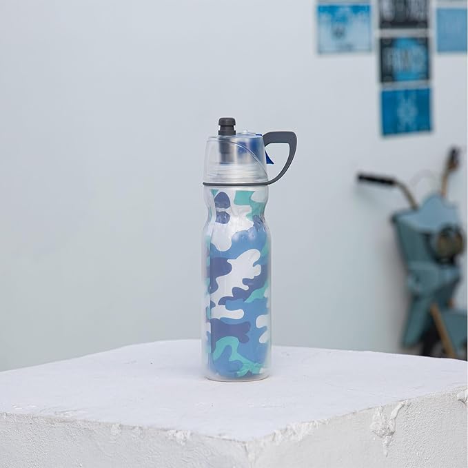 Misting Water Bottle 20 oz Cool Sports Water Bottle for Kids School Gifts for Boys Girls Insulated Spray Mist and Sip Water Bottles
