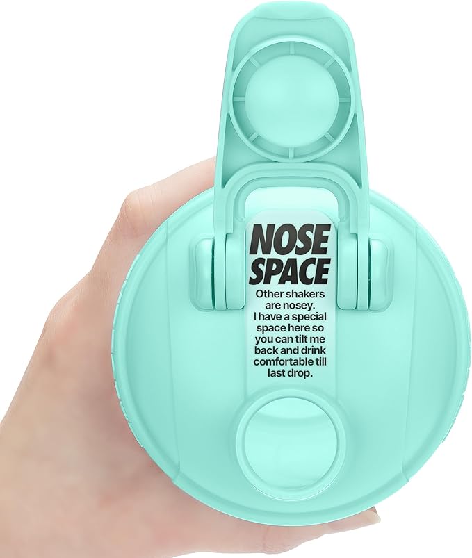 Hydra Cup ProFlow [2 Pack] 28 oz Shaker Bottles for Protein Shakes, Shaker Cups with Ball Blender Whisk, Shaker Bottle with Handle, Travel To Go, BPA Free (White & Teal, 28oz)