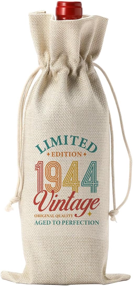 80th Birthday Decorations for Men Women, 80th Birthday Gifts for Men Women Wine Bag, Funny Wine Gift Bag 80th Birthday Gifts, 80th Birthday Wine Bag, 80 Year Old Birthday Gift Anniversary Favors