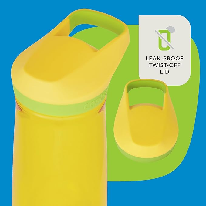 Contigo Micah Water Bottle, 20 oz, Pineapple/Cool Lime