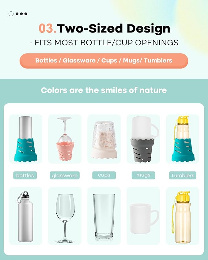 Water Bottle Drying Rack, Silicone Single Bottle Dryer for Cup, Wine Glass, Coffee Mug, Tumbles, Adult Travel-Friendly