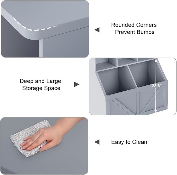 Kids Bookshelf and Toy Storage, Kids Toy Storage Organizer, Toy Storage Cabinet with Toy Shelf, Toddler Bookshelf Toy Organizer and Storage Bins for Playroom, Bedroom, Nursery, Classroom, Daycare