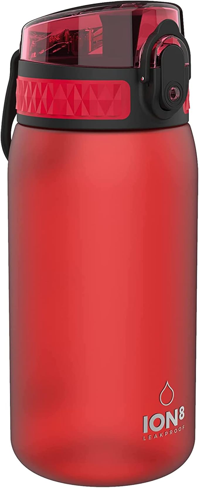 Ion8 Pod Leak Proof BPA Free Kids Water Bottle, 350ml (12 oz), Frosted Scarlet (B074WGJF9S)