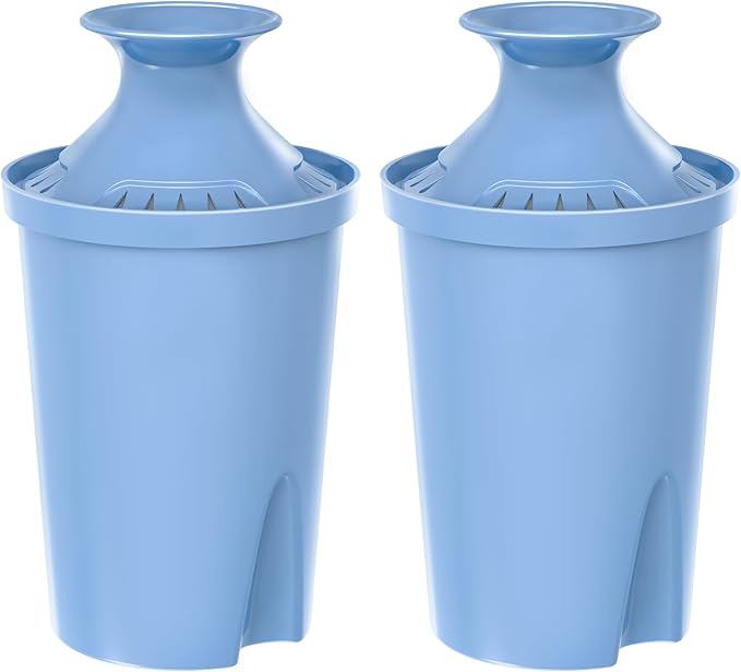 2-Pack Elite Water Filter Replacements for Brita Water Pitchers and Dispensers, Reduce Chlorine, Lead, Bad Taste & Odor, Lasts 6-Month