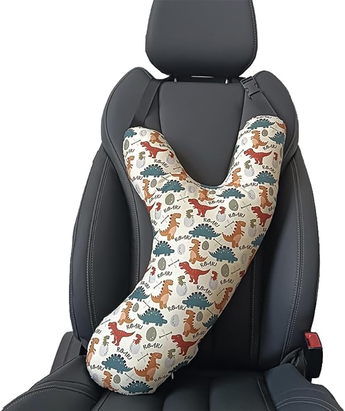 Car Travel Pillow for Kids Adults Soft Neck Pillow Head and Body Support Pillow Breathable Seat Pillow Car Aircraft Travel Pillow Neck Support Pillow Cushion for Long Journey Travel Accessories