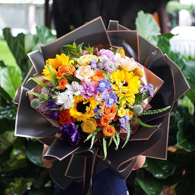 Fondleadmiringly30 sheets Flower Wrapping Paper, Flower Shop Paper, Waterproof Wrapping Paper, semi Transparent Wrapping Paper