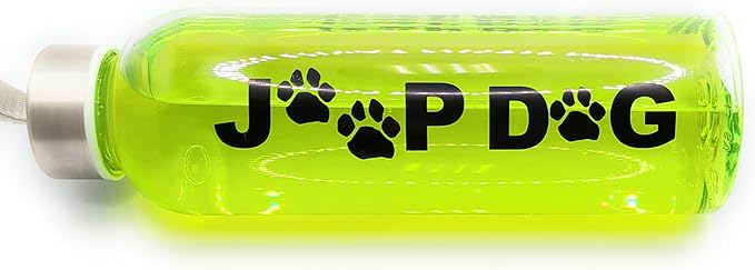 JeepDog Reusable 500 ml (16.9 oz) Clear Plastic Water Bottle by Townsend Products. Great Gift For Fun Loving JEEP or Dog Lovin' People and Dogs! Perfect for Camping, Hiking & Dog Walks.