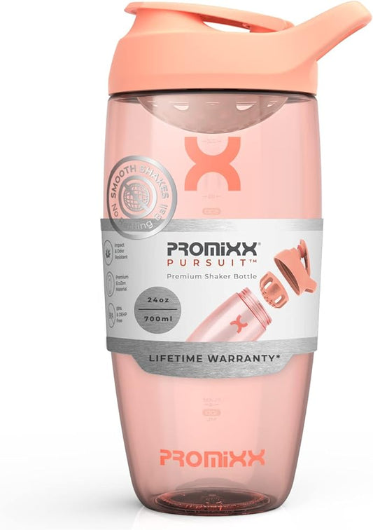 Promixx PURSUIT Protein Shaker Bottle – Premium Sports Blender Bottles for Protein Mixes and Supplement Shakes – Easy Clean, Durable Protein Shaker Cup