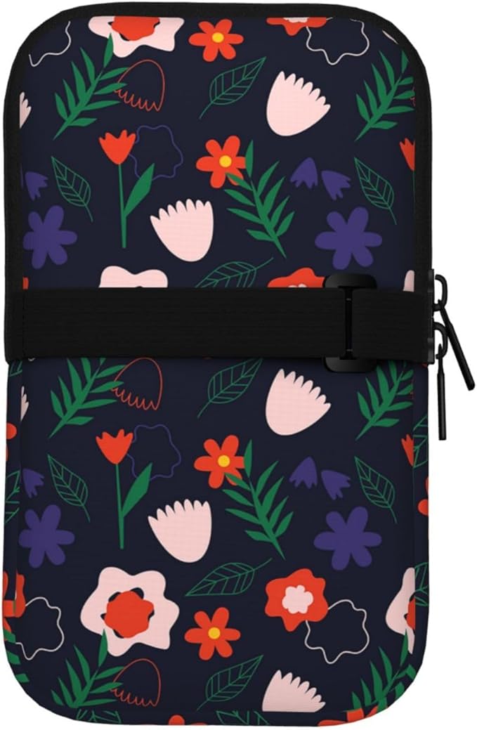 Water Bottle Pouch for Stanley Cup 40oz 30oz,Personalized Gym Purse for Men Women, Tumbler Pouch with Versatile Pocket Water Bottle Bag for Cards, Keys, Phone Botanical Leaf