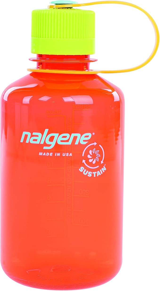 Nalgene Sustain Tritan BPA-Free Water Bottle Made with Material Derived from 50% Plastic Waste, 16 OZ, Narrow Mouth