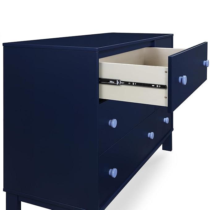 GAP babyGap Legacy 6 Drawer Dresser with Interlocking Drawers - Greenguard Gold Certified, Navy/Light Blue