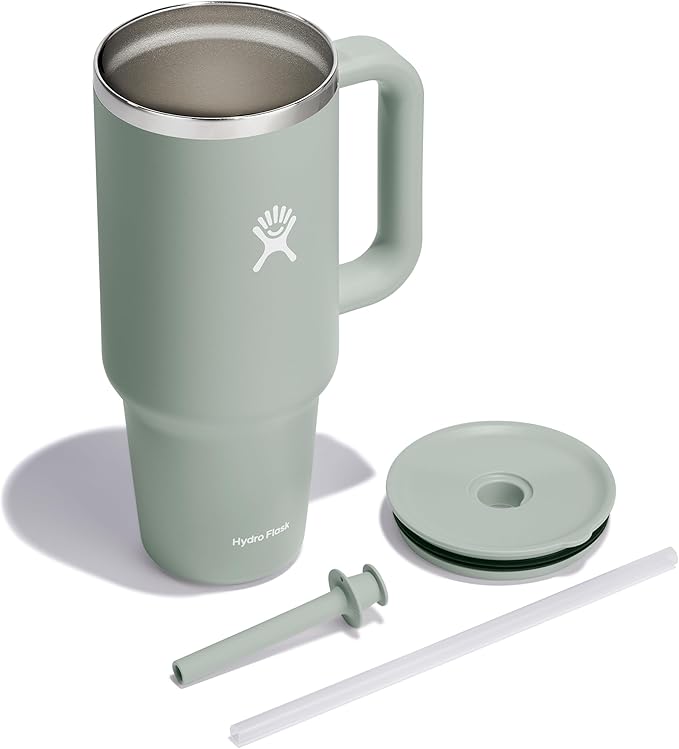 Hydro Flask Travel Tumbler Stainless Steel Vacuum Insulated Tumbler with Lid and Straw for Cold Water and Drinks for Sports, School, Work, Car, Travel, Weekends