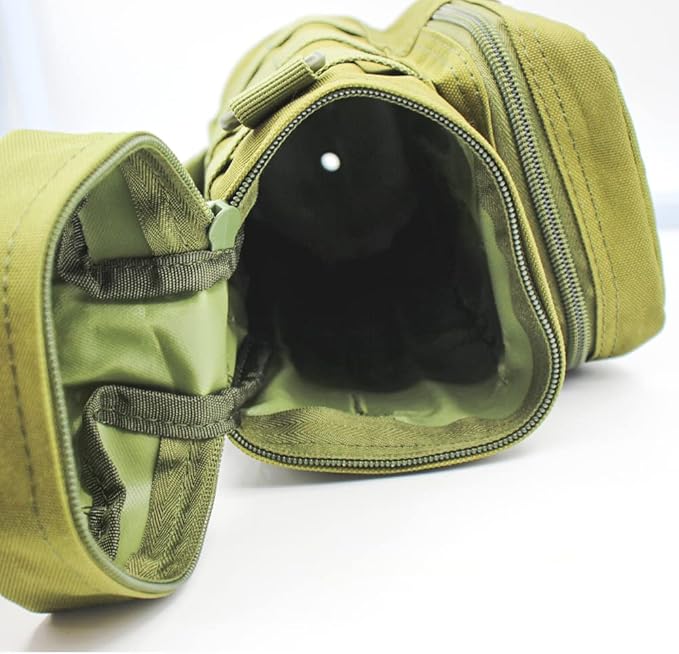 Outdoor Military Tactical Water Bottle Bag, Multi-Function Mount Water Bottle Bag for Camping Trip, with Adjustable Shoulder Strap, Large-Capacity Water Bottle Bag on Waist