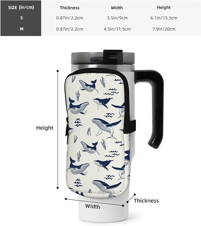 Galaxy Mandala Water Bottle Pouch for Stanley Cup 40oz 30oz,Personalized Gym Purse for Men Women, Tumbler Pouch with Versatile Pocket Water Bottle Bag for Cards, Keys, Phone