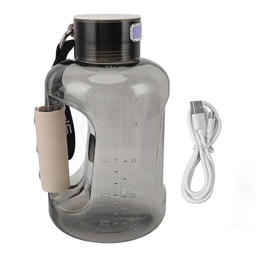Hydrogen Water Bottle 1.5L High Capacity SPE PEM Technology Waterionizer Generator Water Ionizer Bottle (Ash Black)