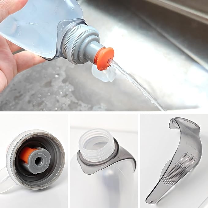 AXEN Water Bottle for Running Hydration Belt, BPA-Free&Leak-Proof Sports Water Bottle for Marathon Walking Hiking Cycling Trail Skiing