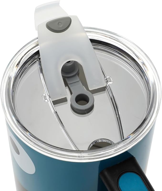 Bioworld Sesame Street Cookie Monster 40 Oz Blue Stainless Steel Tumbler With Handle