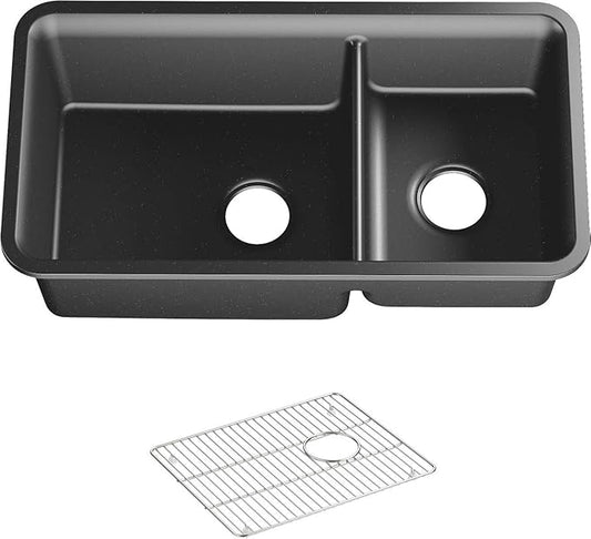 KOHLER 8204-CM7 Cairn Sink, 33 in, Matte Graphite