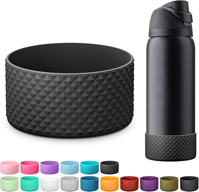 Silicone Boot for Owala Water Bottle 24 oz 32 oz 40 oz, Anti-Slip Protective Sleeve for FreeSip/Twist/Flip Stainless Steel Water Bottles Accessories