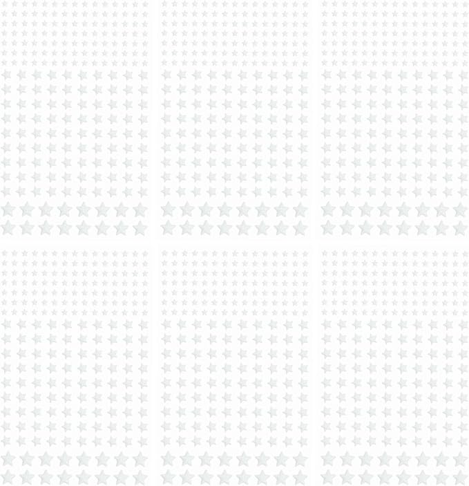 MECCANIXITY Glow in The Dark Star Decals Decor Blue Wall Stickers for Ceiling Bedroom Bedding Room 6 Set