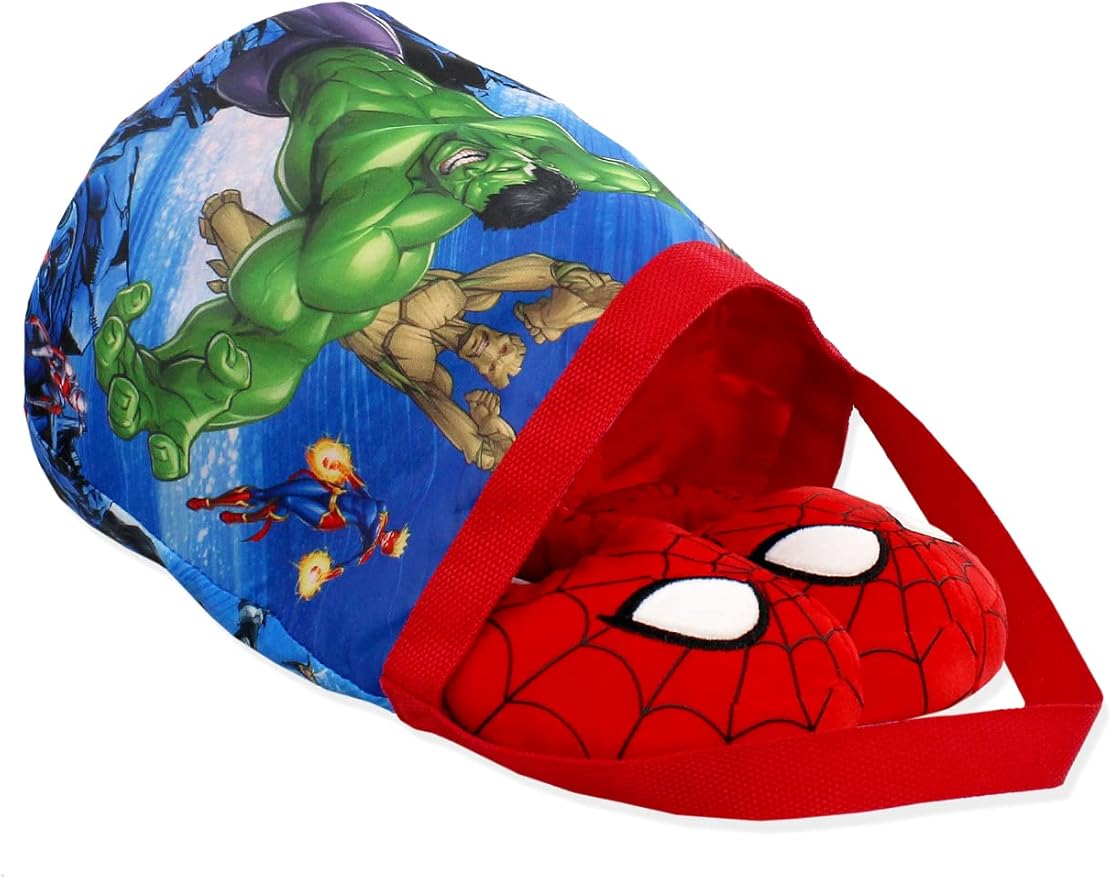 Marvel Super Hero Adventures Boys Collapsible Nylon Gift Basket Bucket Tote Bag