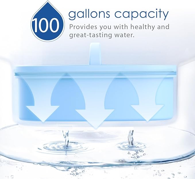 Waterdrop WD-PF-AL Replacement Alkaline Filters for All Waterdrop Pitcher and Dispenser Filtration System, Improved Coffee Taste, Last Up to 100 Gallons (Pack of 1)
