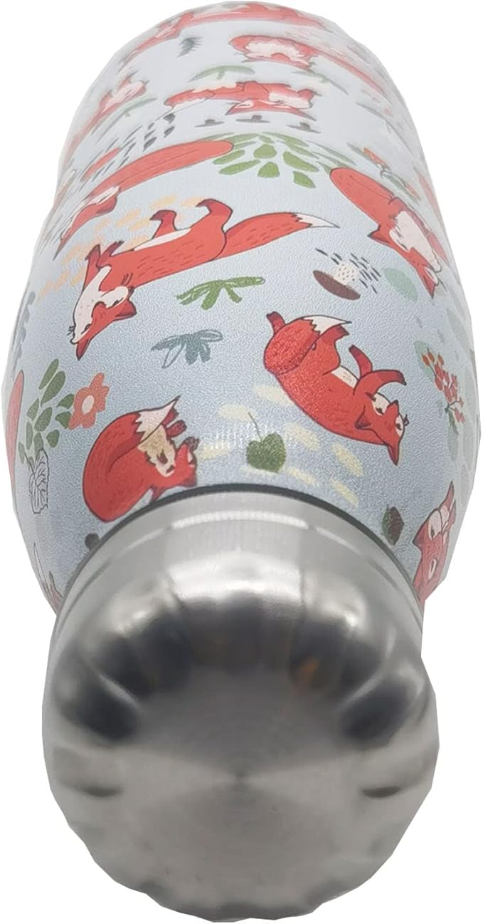 Fox Insulated Sport Water Bottles Stainless Steel Travel Mugs BPA Free Tumbler For Outdoor Camping Travel 20oz