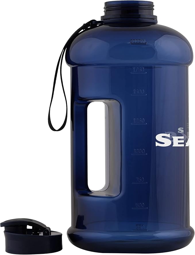 FOCO NFL Team Logo 2L Plastic Clear Large Sports Water Bottle