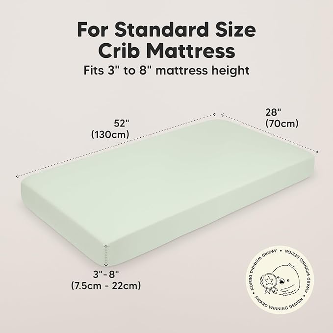 2-Pack Crib Sheets for Boys,Girls - Viscose Derived from Bamboo Fitted Crib Sheet, Organic Baby Crib Sheets, Crib Mattress Sheet,Toddler Bed Sheets,Baby Sheets for Crib Fitted Sheets(Wildflowers)