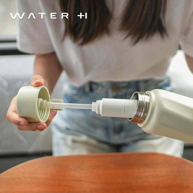 PureSip Vita Smart Water Bottle: BPA-Free Insulated Stainless Steel Bottle, Bluetooth Intake Smart Tracker & Reminder to Drink with Filter & Straw, Ideal Gift for Dad(18 oz)