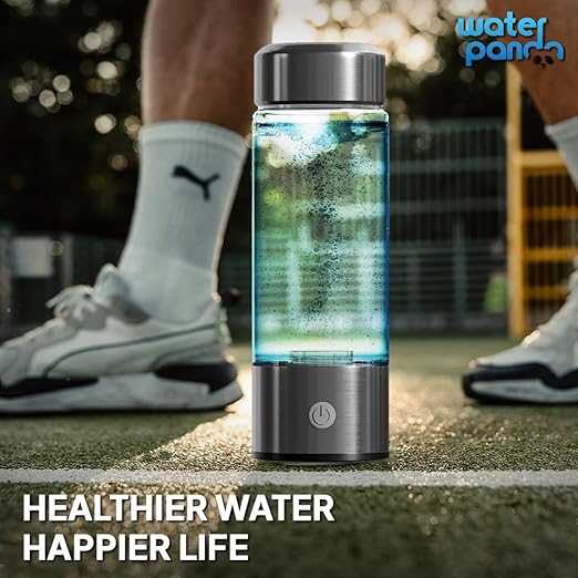 WaterPanda 420 ML Hydrogen Water Bottle - Portable Rechargeable Hydrogen Water Bottle - Healthy Drinking Water in Just 3 Min