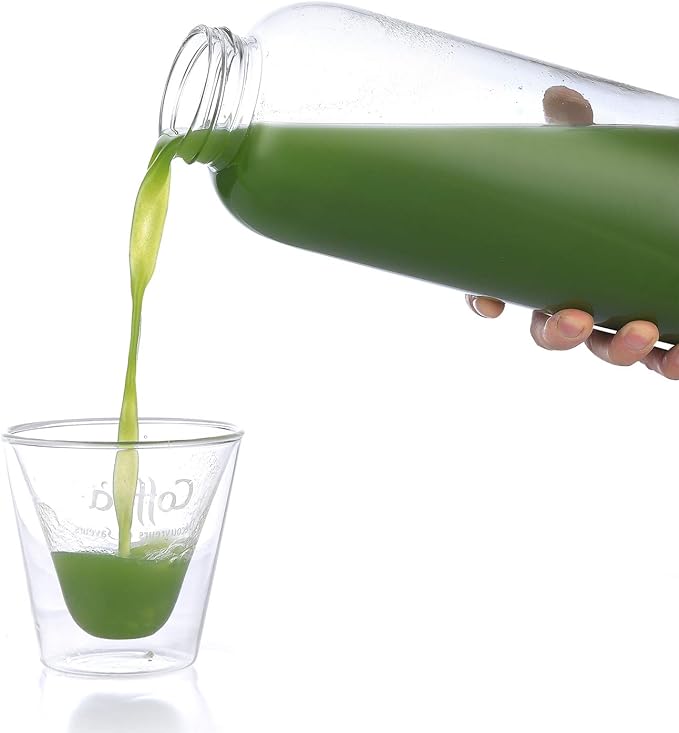 DE.KITCHEN&HIFUN Glasss Water Bottle 64oz, Large Borosilicate Glass 2L for Juice, Glass Water bottle with Steel Cap Filter (1)