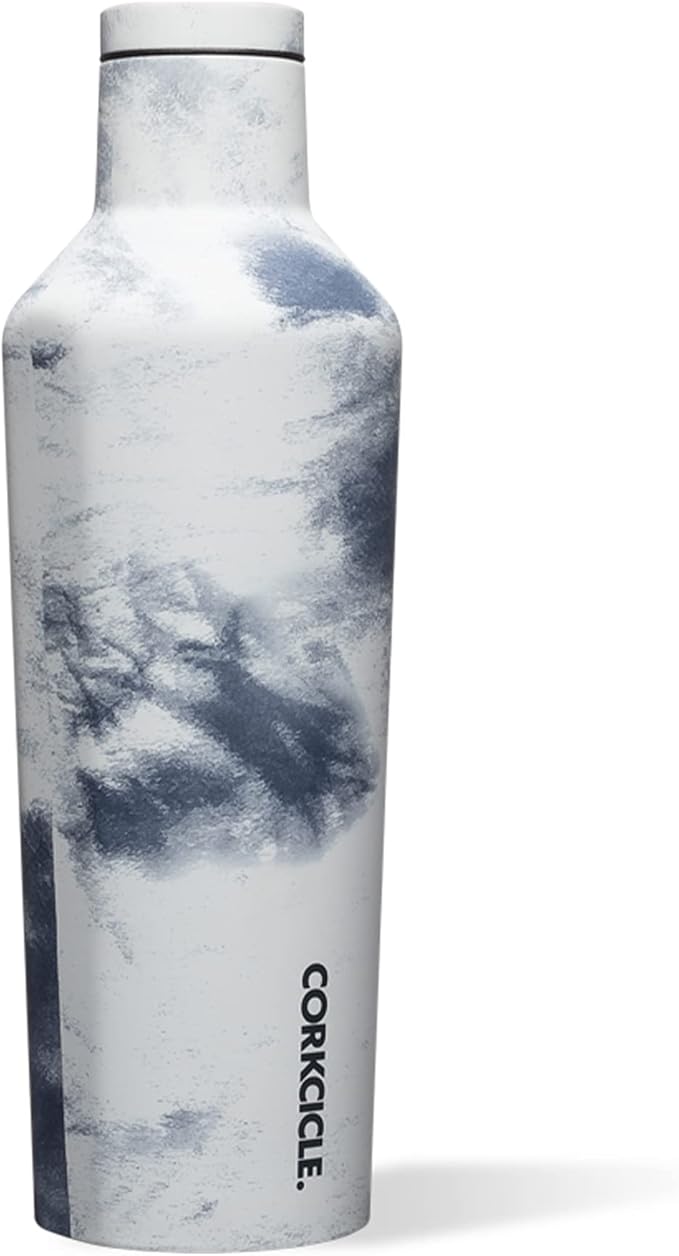 Corkcicle Disney Mickey Mouse 16 Ounce Canteen Triple Insulated Stainless Steel Water Bottle with Screw Cap and Extra Wide Mouth, Tie Dye