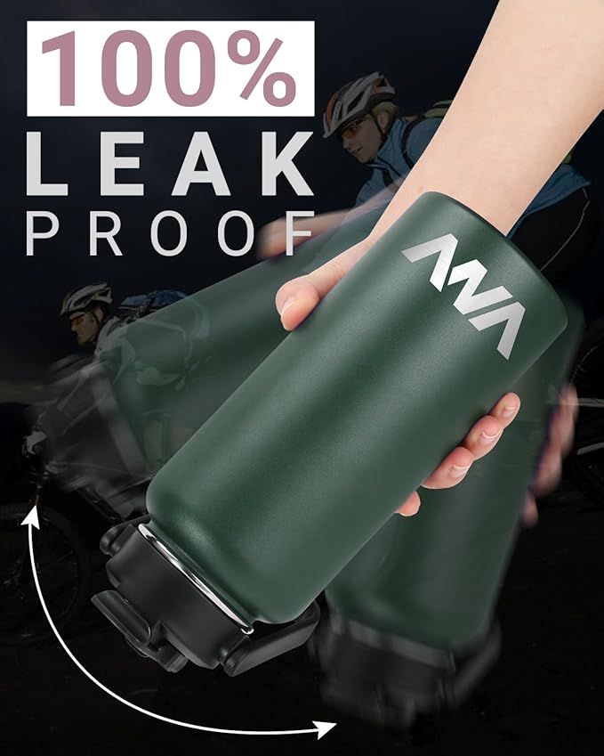 VNV 32 Oz Insulated Water Bottle, Stainless Steel Vacuum Double Wall Insulated Thermos, Leak Proof Travel Mug with Straw Lid, for Home and Outdoor