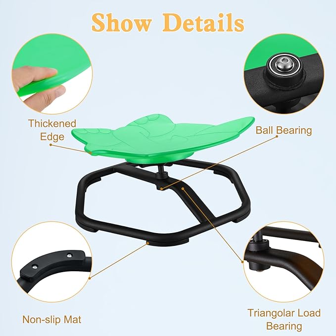 Spinning Chair for Autistic Kids Sit and Spin Chair for Kids Swivel Sensory Chair Elephant Spinning Seat Autism Sensory Chair Items for Sensory Room Training Balance Body Coordination