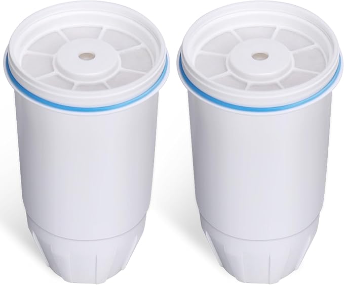 Replacement Water Filters Compatible with Pitcher and Dispenser ZR-004 ZP-006 ZR-017 ZR-001 ZD-013 ZS-008 Filter System Replacement Reduce Bad Taste, Odor, Lead, Chlorine, and PFOA/PFOS (2 Packs)