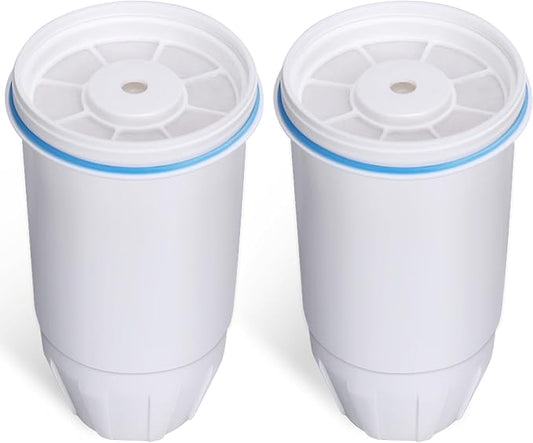 Replacement Water Filters Compatible with Pitcher and Dispenser ZR-004 ZP-006 ZR-017 ZR-001 ZD-013 ZS-008 Filter System Replacement Reduce Bad Taste, Odor, Lead, Chlorine, and PFOA/PFOS (2 Packs)