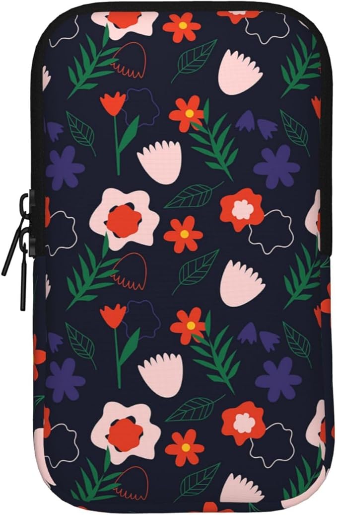 Water Bottle Pouch for Stanley Cup 40oz 30oz,Personalized Gym Purse for Men Women, Tumbler Pouch with Versatile Pocket Water Bottle Bag for Cards, Keys, Phone Botanical Leaf