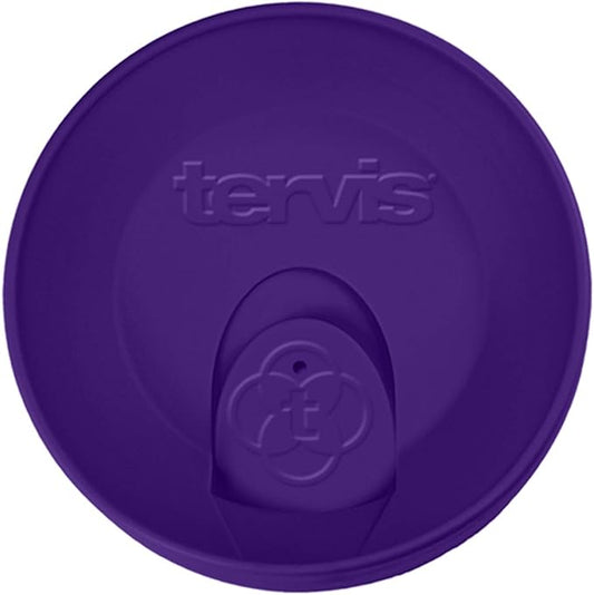Tervis Travel Lid Made in USA Double Walled Insulated Tumbler Travel Cup Keeps Drinks Cold & Hot, Fits 10oz Tumblers, Royal Purple