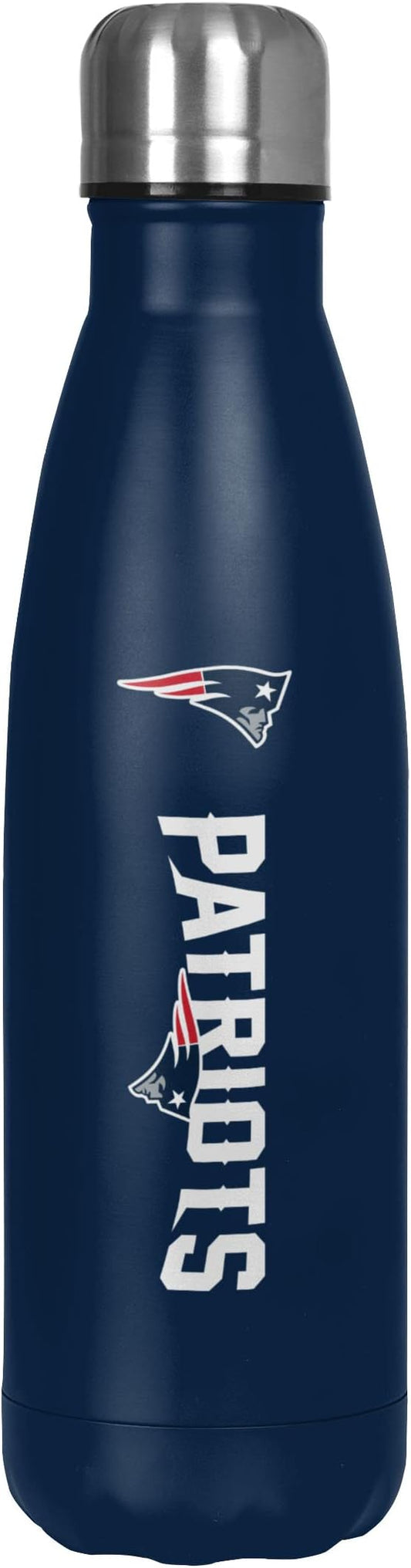 FOCO NFL unisex-adult NFL Team Logo Wordmark Chill Water Bottle