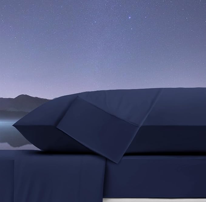 Ubauba Memory Foam Body Pillow with Cover, Full Large Body Pillows Insert for Adults with Envelope Closure Pillowcase, Firm & Fluffy Long Bed Pillows for Sleeping (20x54 inch, Navy)