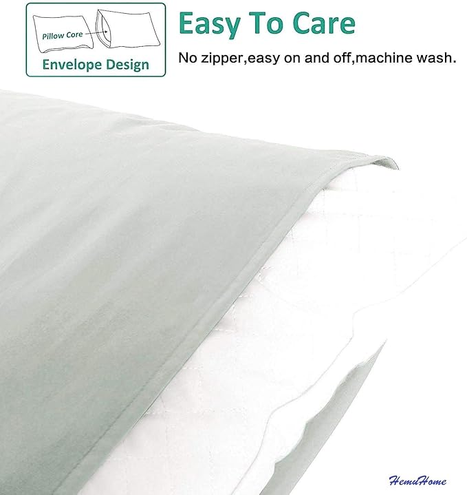 Toddler Pillowcase Set of 2 PC 600 TC 100% Egyptian Cotton Toodler 14x20 Inch Small Baby Travel Pillow Case Envelope Closer Decorative Soft Cozy Travel Kids Nursery Pillow Cases, Light Grey Solid