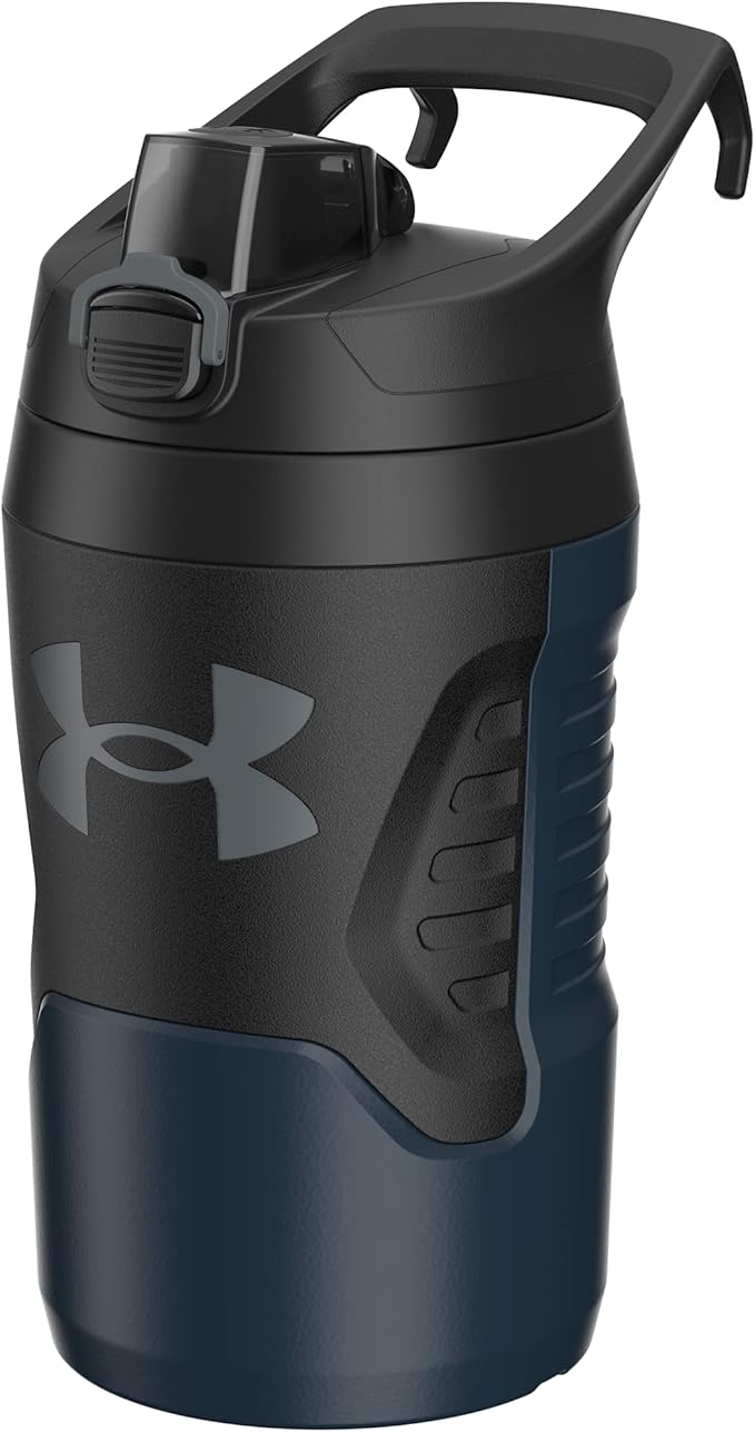 Under Armour Sports Water Jug, 32 oz Insulated Water Bottle w/Handle, Fence Hook, Leak Resistant, Baseball, Football & More