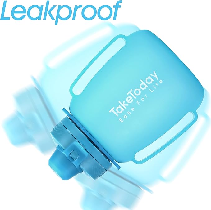 Collapsible Water Bottles 40 OZ Gallon Motivational Water Jug with Straw 1.2L Silicone Sports Water Bottle with Time Marker, Leakproof Large Water Bottle for Yoga Camping Outdoors