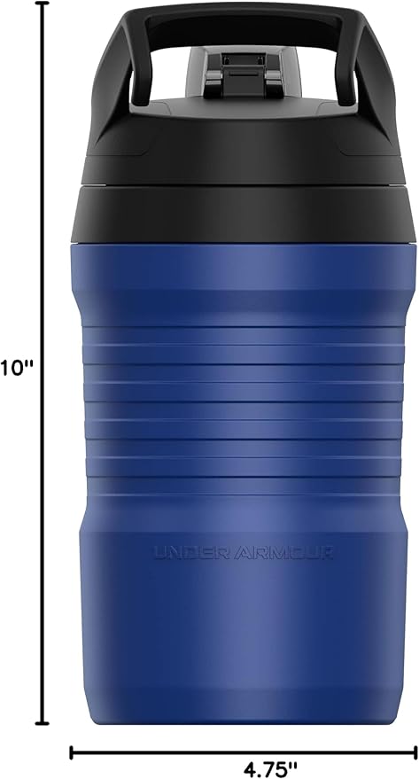 Under Armour Sports Water Jug, 32 oz Insulated Water Bottle w/Handle, Fence Hook, Leak Resistant, Baseball, Football & More