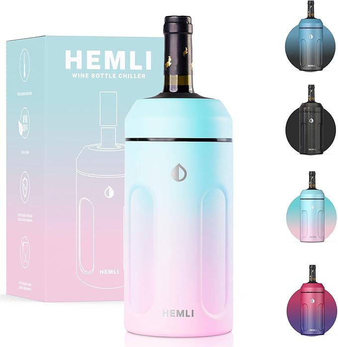 Wine Chiller, Wine Bottle Chiller, Wine Bottle Cooler, Wine Chiller Sleeve, Wine Cooler Holder, Champagne Chiller, Wine Gift Ideas