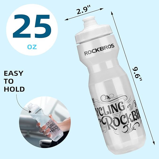 ROCKBROS Cycling Water Bottle, 20-25oz Cycling Bottle, BPA-Free