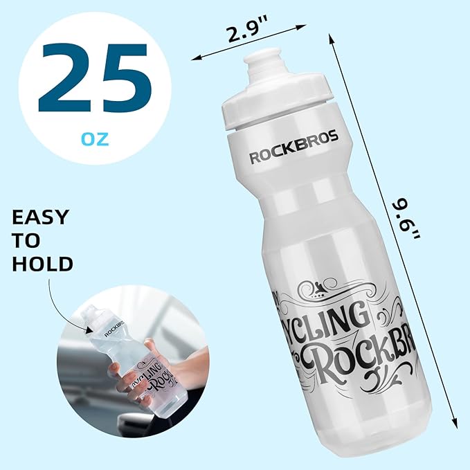 ROCKBROS Cycling Water Bottle, 20-25oz Cycling Bottle, BPA-Free