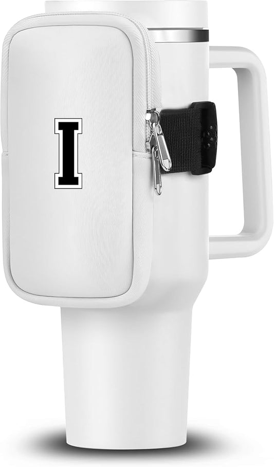 Mini Water Bottle Pouch for Stanley-Tumbler pouch with Zipper Pocket, Stanley pouch, Insulated Mug pouch, Tumbler carry holder pouch, Travel mug pouch | Waterproof